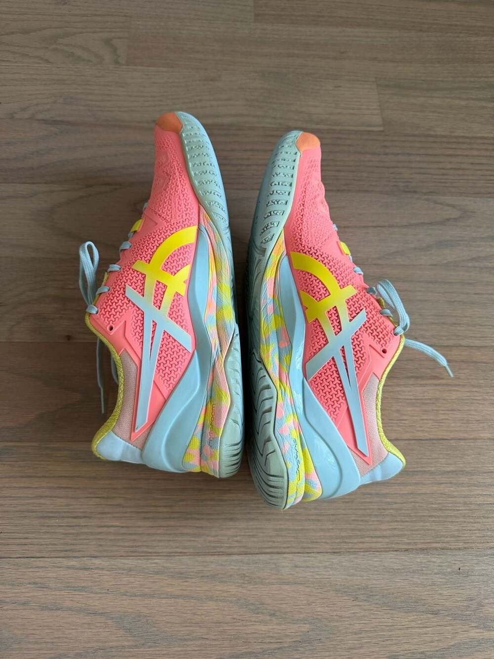 Asics Gel-Resolution 8 Women's Tennis Shoes Sun Coral/Sour Yuzu - Picture 8 of 10